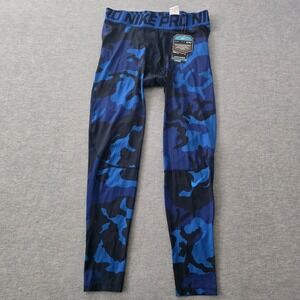 Nike Pro Dri-Fit Man Max Compression Size XL Camo Blue Tights